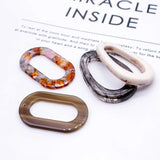 Acrylic Oval Shape Earring Accessories Pendant Necklace Charms