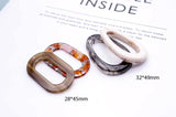 Acrylic Oval Shape Earring Accessories Pendant Necklace Charms