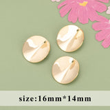 18k Plated Jewelry Accessories for DIY Pendants, 20pcs/lot