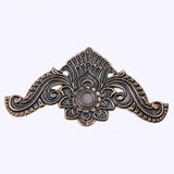 5pcs 56x104mm Filigree Triangle Metal Charms Embellishment DIY Jewelry Craft