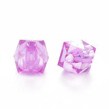100PCS Green Acrylic Cube Beads 10x10x8mm