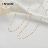 14K Gold-Plated Thin Chain Clavicle Chain DIY Necklace