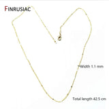 14K Gold-Plated Thin Chain Clavicle Chain DIY Necklace