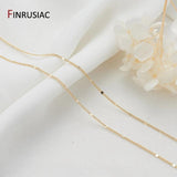 14K Gold-Plated Thin Chain Clavicle Chain DIY Necklace