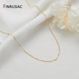 14K Gold-Plated Thin Chain Clavicle Chain DIY Necklace