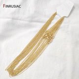 14K Gold-Plated Thin Chain Clavicle Chain DIY Necklace