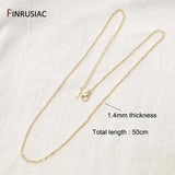 14K Gold-Plated Thin Chain Clavicle Chain DIY Necklace