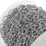 1m Stainless Steel Twist Chains Bulk for Jewelry Making