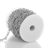 1m Stainless Steel Twist Chains Bulk for Jewelry Making