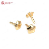 3MM 3.5MM 4MM 18K Brass Hollow End Caps Beads Caps Jewelry Making