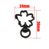 10pcs Sakura Shape Trigger Clips Buckles Spring Buckle Snap Hook
