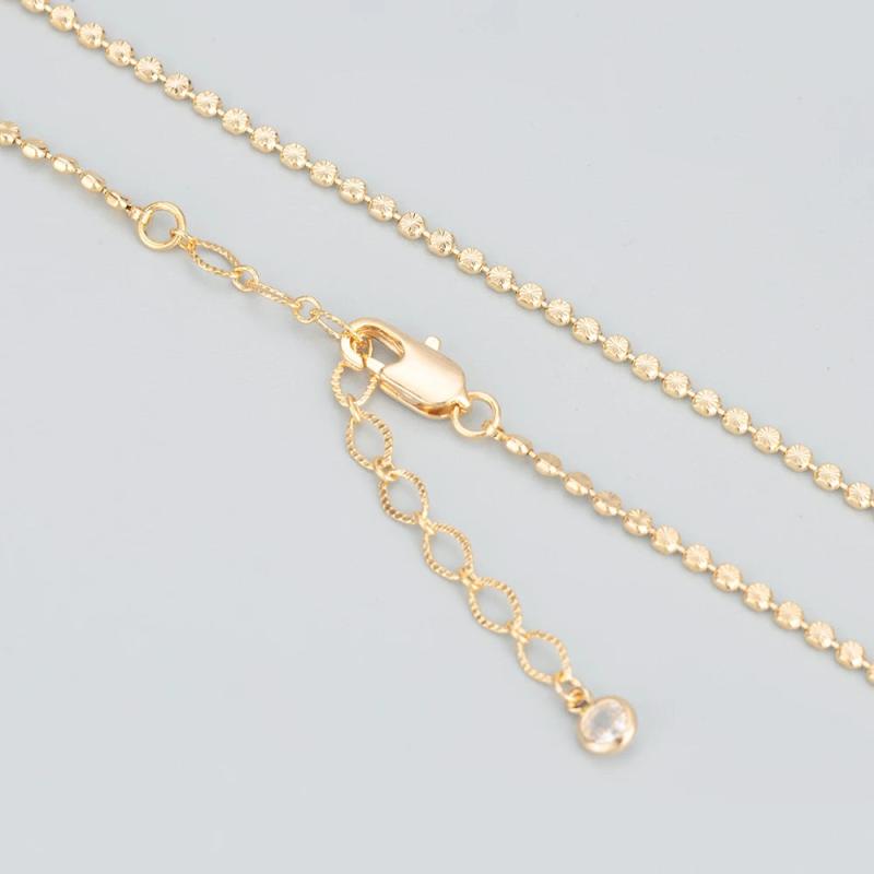 18k Rhodium Plated Thin Necklace, Mash Up Design, Nickel Free