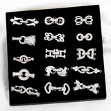 Silver Plated Lock Closure Clasps for DIY Jewelry Making