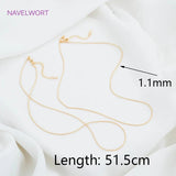 18K Plated Lobster Clasps Necklace Chain for DIY Pendant