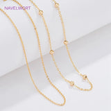 18K Plated Lobster Clasps Necklace Chain for DIY Pendant
