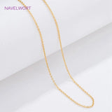 18K Plated Lobster Clasps Necklace Chain for DIY Pendant