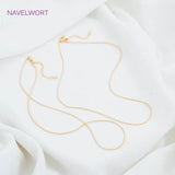 18K Plated Lobster Clasps Necklace Chain for DIY Pendant