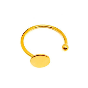 10Pcs/Bag Stainless Steel Adjustable Ring Opening Joint Tail Ring Hand Ornament