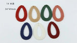 Rattan Resin Oval Ring Drop Earring Material