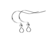 50pcs Silver Plated Earrings Hooks Hypoallergenic Ear Clasps
