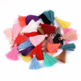 50pcs Cotton Silk Tassel Charm 3.5cm DIY Earrings Pendant Jewelry
