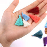 50pcs Cotton Silk Tassel Charm 3.5cm DIY Earrings Pendant Jewelry