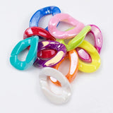 20pcs 20*30mm Acrylic Chain Beads for Jewelry Making DIY Bag Decoration