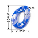 20pcs 20*30mm Acrylic Chain Beads for Jewelry Making DIY Bag Decoration