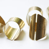 Raw Brass Finger Ring Base 30x20mm