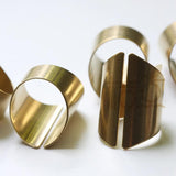 Raw Brass Finger Ring Base 30x20mm