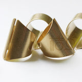 Raw Brass Finger Ring Base 30x20mm