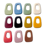 6pcs Oversized Mixed Colors Acrylic Hair Card Patch DIY Hand Jewelry
