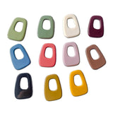 6pcs Oversized Mixed Colors Acrylic Hair Card Patch DIY Hand Jewelry