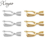 2pcs Plated Earring Hooks Clasps for Dangle Earrings DIY Jewelry