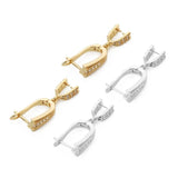 2pcs Plated Earring Hooks Clasps for Dangle Earrings DIY Jewelry
