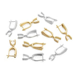 2pcs Plated Earring Hooks Clasps for Dangle Earrings DIY Jewelry