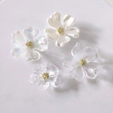 10 PCS Acrylic Pearl Flowers For DIY Jewelry Making