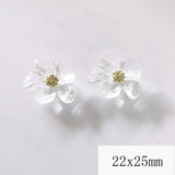 10 PCS Acrylic Pearl Flowers For DIY Jewelry Making