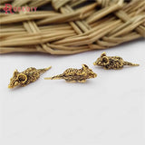 50PCS 17x5MM Antique Zinc Alloy Small Mouse Jewelry Making Supplies