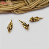 50PCS 17x5MM Antique Zinc Alloy Small Mouse Jewelry Making Supplies