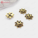 100PCS 9*3MM Antique Plated Flower Beads Caps DIY Jewelry Findings
