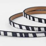 1M Length Leopard Print Flat Pu Leather Cord for Jewelry Making