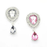 5pcs Mini Rhinestone Button Wedding Wine Glass Decoration