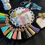 20pcs 38mm Leather Tassels Fringe For DIY Keychain Jewelry Making Craft