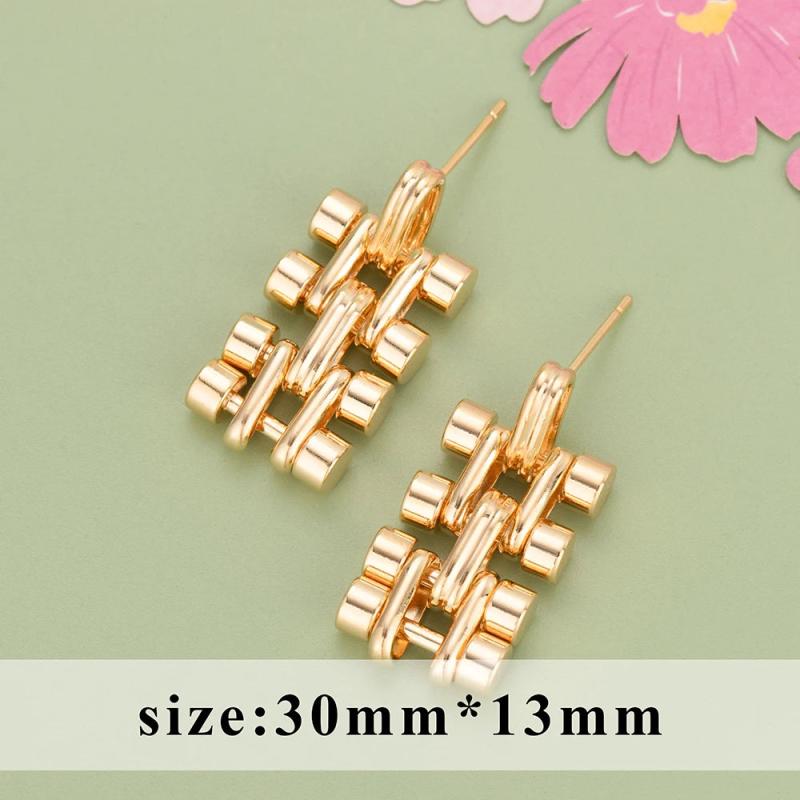 18k Rhodium Plated Drop Earrings for Women