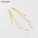 14K Real Plated Chain Earwires Earring Making Supplies Materials