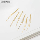 14K Real Plated Chain Earwires Earring Making Supplies Materials