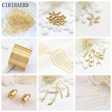 14K Real Plated Chain Earwires Earring Making Supplies Materials