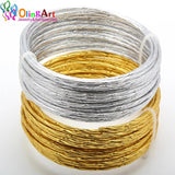 5M 2.0mm Pattern Aluminum Wire Silver Soft Craft DIY Jewelry Making
