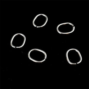 304 Stainless Steel Jump Rings 15x12mm Silver 50 PCs